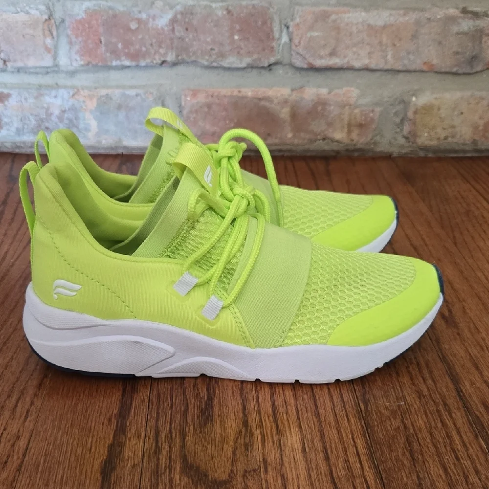 Fabletics Size 6 Bright Lime Green Athletic Outdoor Gym Sneakers